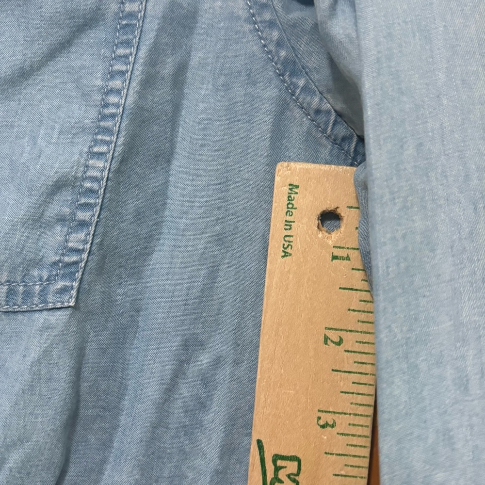 Mud Pie Light Blue Chambray Utility Jacket with Drawstring Size Medium NWT - Picture 11 of 12